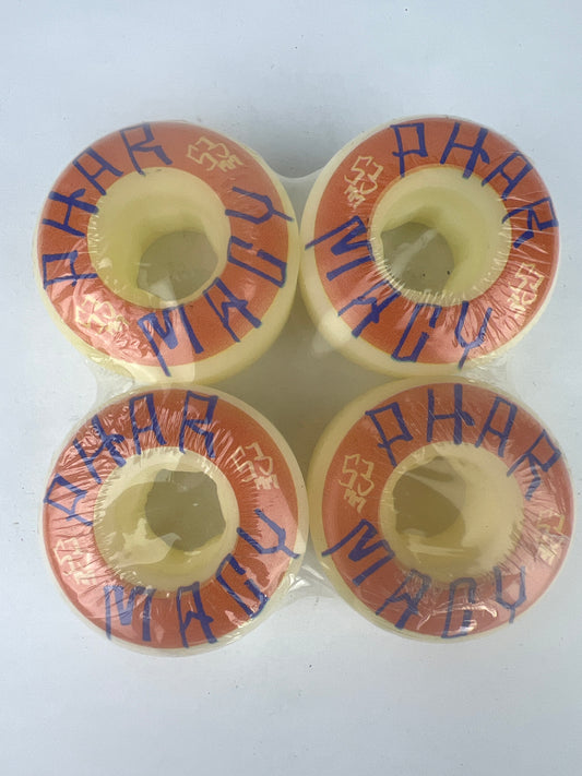 Pharmacy Pharmacy Sketch Logo Orange Blue White Size 53MM Vintage NOS Wheels