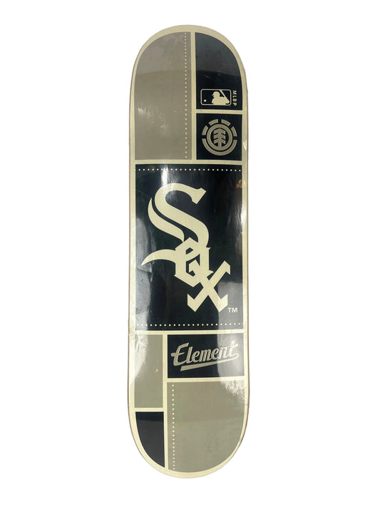 Element X MLBP SD SOX Chicago White Socks Grey White Black Size 8.0" Vintage NOS Deck