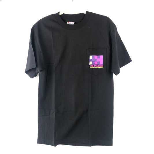 The Hundreds Chest Logo Digital Landscape Black Purple Pink Size M S/s Shirt