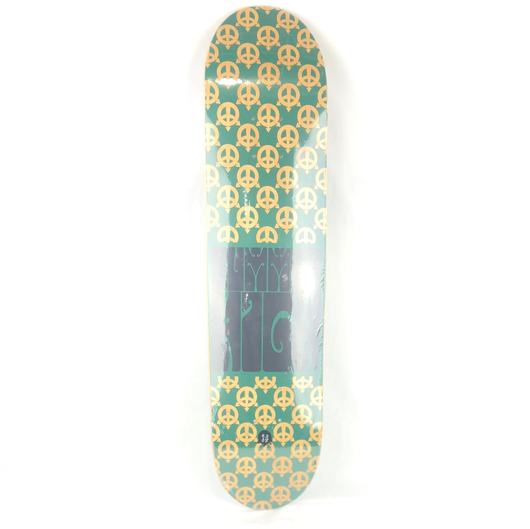 Bummer High Peace Signs Green/Black 7.5'' Skateboard Deck