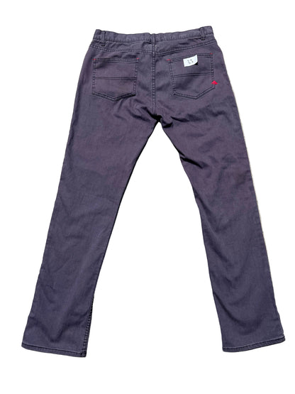 Emerica Jerry Hsu Grey Washed Denim Size 33 Vintage Pants