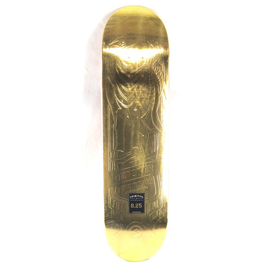 Primitive Nick Tucker Howling Wolf Gold Size 8.25 Skateboard Deck