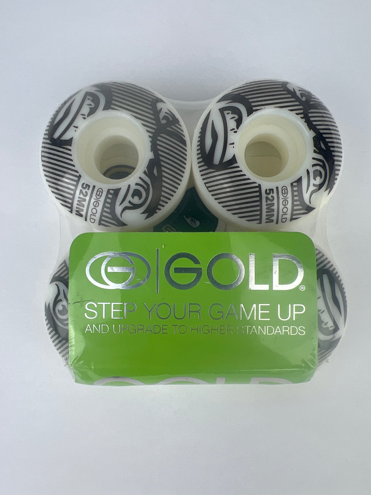 Gold Wheels Gold Goons Team Shiesty Black White Size 52MM Vintage NOS Wheels
