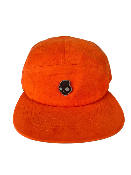 Skullcandy Skullcandy Metal Pin Logo Black Silver Orange One Size Fits All Vintage Velvet 5 Panel Strapback Hat