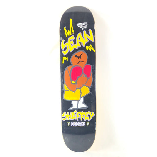 Krooked Sean Sheffey Guest Board Black/Yellow 7.75" Skateboard Deck