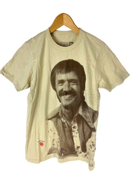 Stereo Sonny Bono Agent Bono Tan Brown Pop Art Size S S/s Vintage Shirt