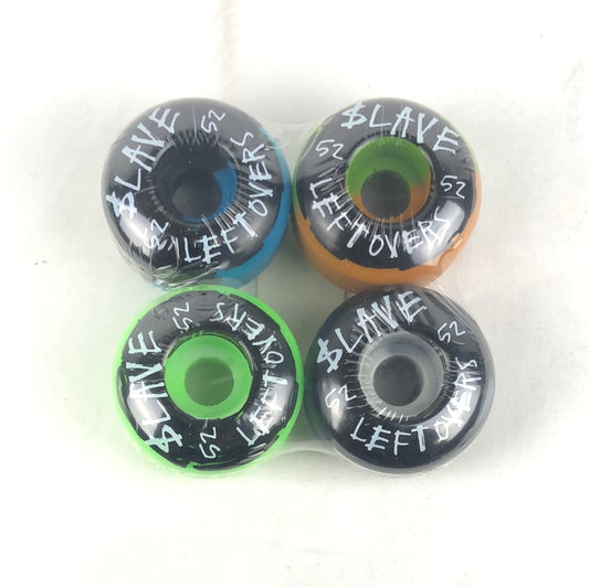 Slave Left Overs Graphic Black White Green Blue Orange 52mm Skateboard Wheels