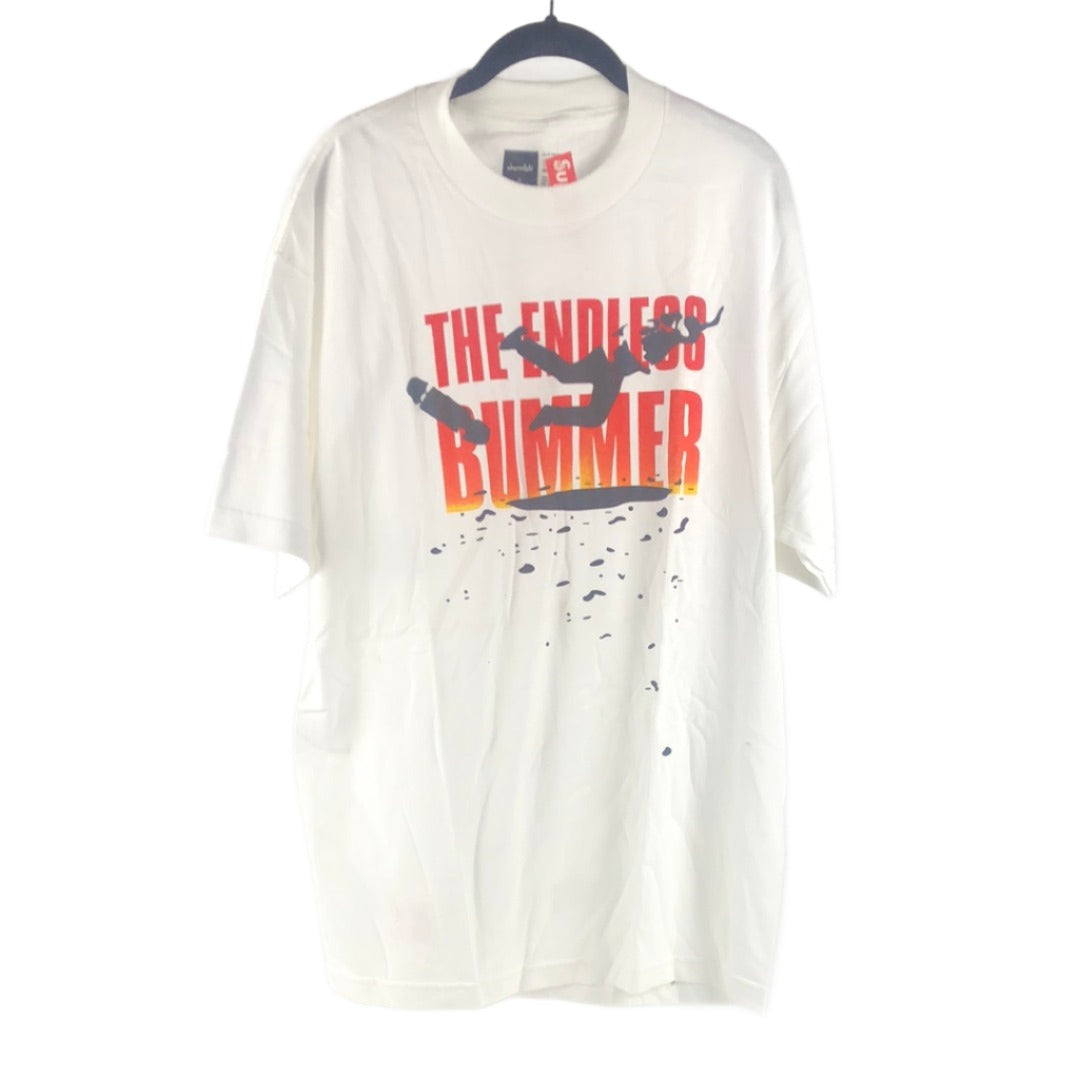 Chocolate Endless Bummer Chest Logo White Black Red Orange Size L S/s Shirt