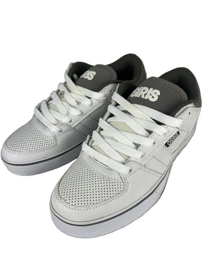 Osiris Jerry Hus Chino Low White Grey White Perf Leather US Mens Size 8.0 Shoes