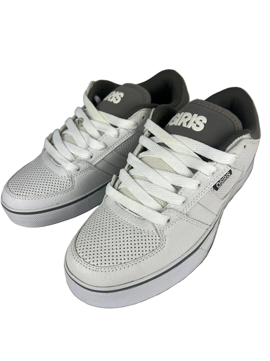 Osiris Jerry Hus Chino Low White Grey White Perf Leather US Mens Size 8.0 Shoes