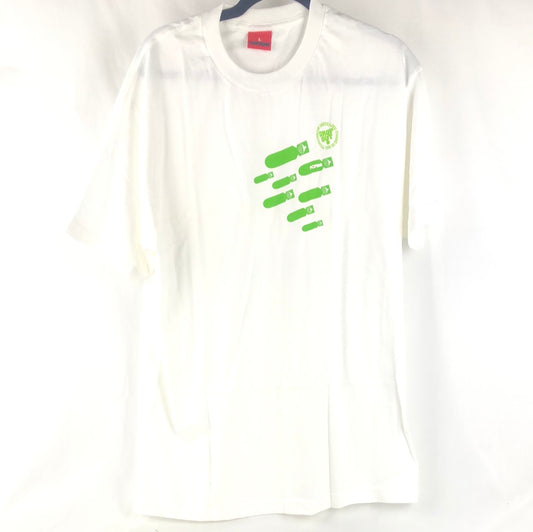 Pop War Torpedo Chest Logo White Green Size L S/s Shirt
