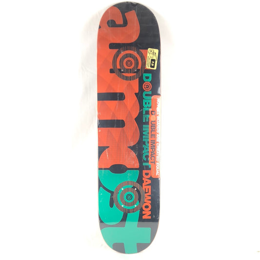 Almost Daewon Song Double Impact Black/Orange/Green 7.9" Skateboard Deck