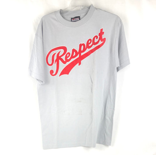 The Hundreds Chest Logo Respect Grey Red Size M S/s Shirt