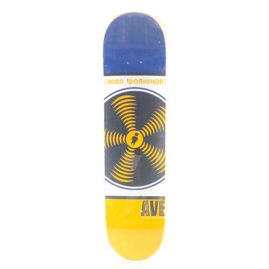 Alien Workshop Anthony Van Engelen AVE Blue/Yellow/White 8" Skateboard Deck
