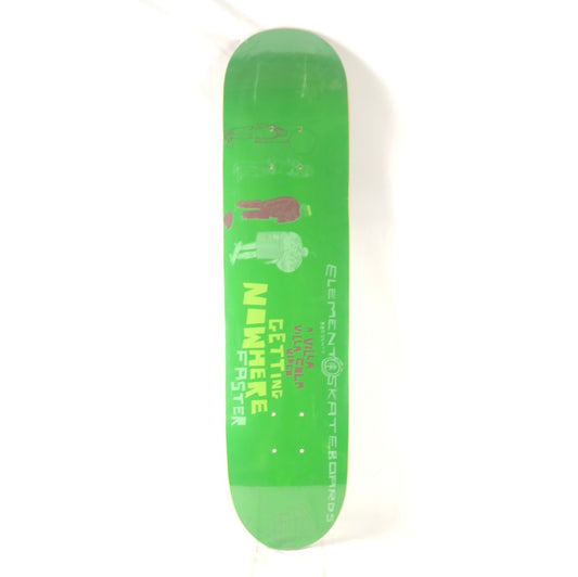 Element Getting Nowhere Faster Graphic Green Size 7.5 Skateboard Deck