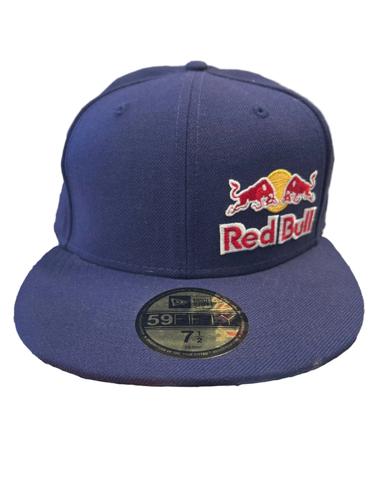 Red Bull Ryan Sheckler Athlete Only Navy Red Yellow Size 7 1/2 59.6CM (XL) Vintage NOS 59Fifty New Era Hat