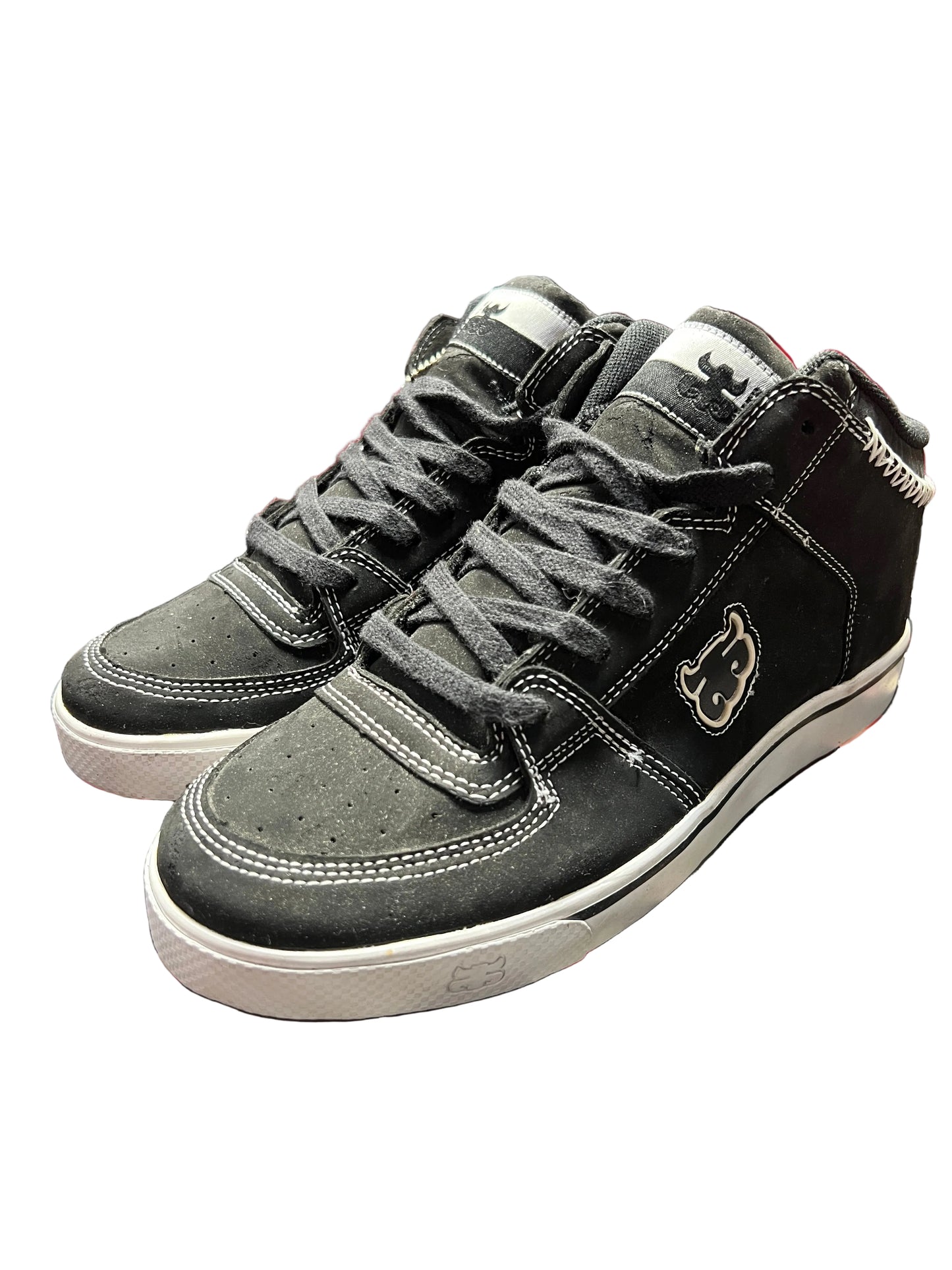Ipath Kenny Reed Reed Mid Black White US Mens Size 10 Vintage NOS Sample Shoes With Stash Pocket On Tongue