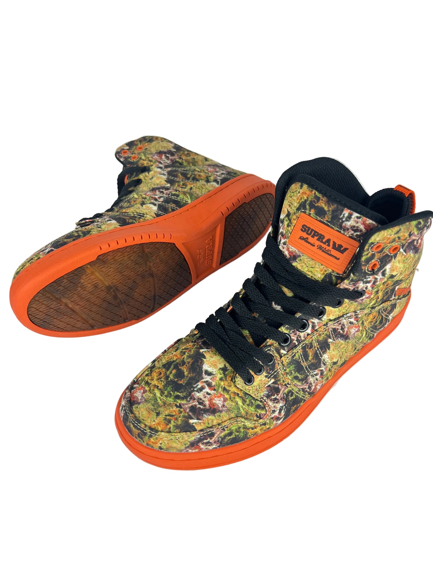 Supra Stevie Williams X Lil Wayne VICE PACK TREE CAMO S1W  Orange Black Multi Orange US Mens Size 9.5 Classic Shoes