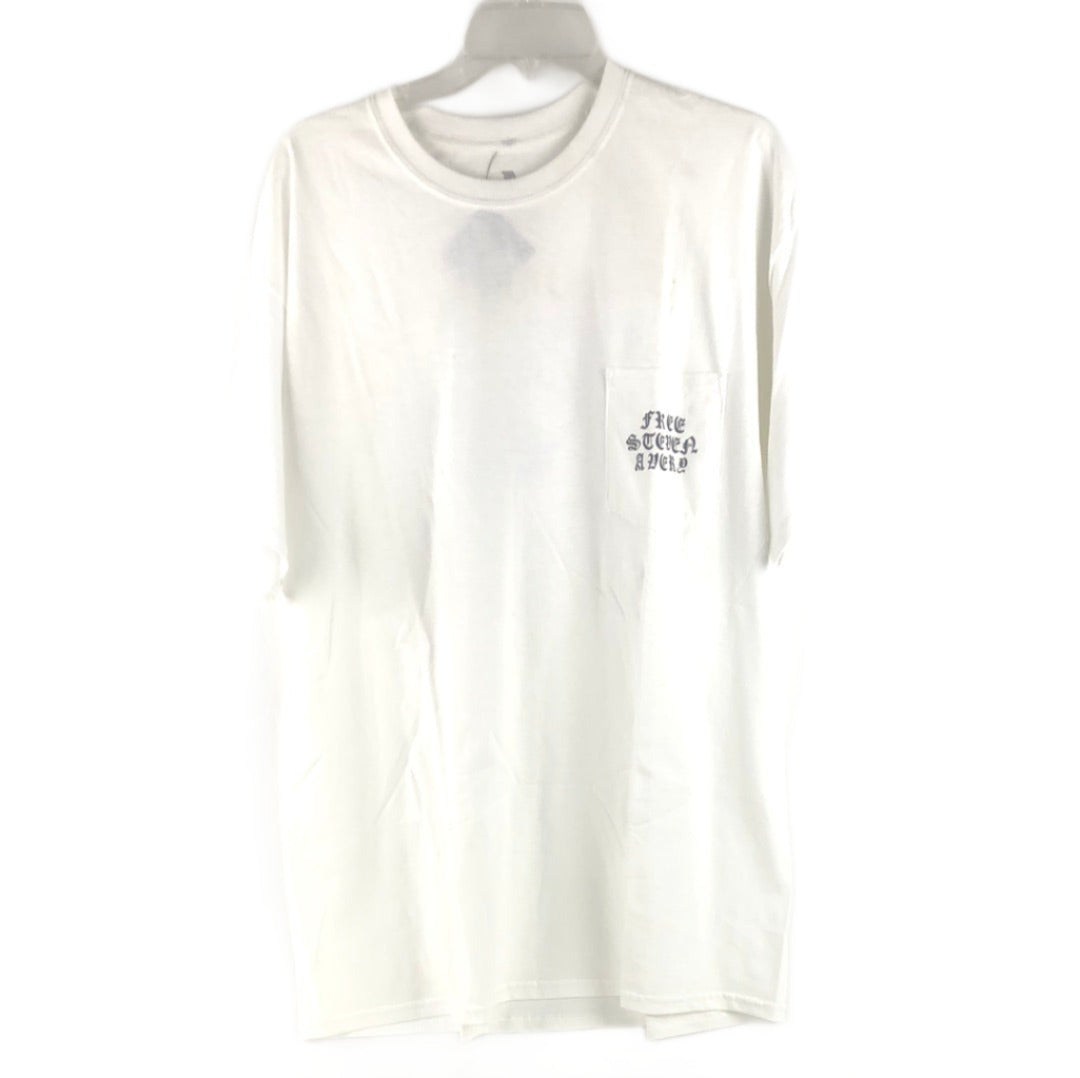 The Quiet Life Chest Pocket Logo White Black Size XL S/s Shirt