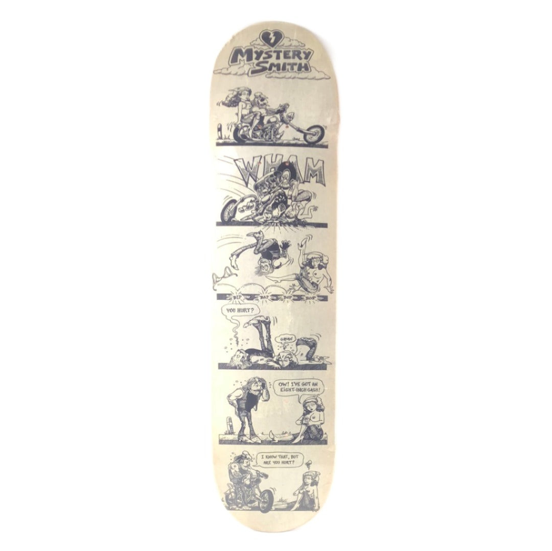 Mystery Ryan Smith Old Cartoon Off White/Black 8" Skateboard Deck