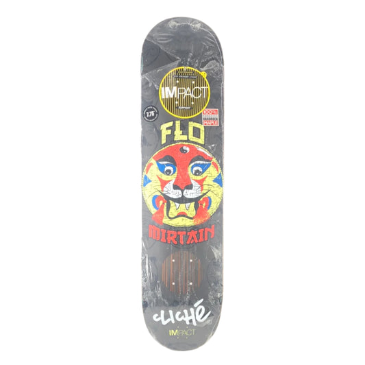 Cliché Flo Mirtain Impact Board Cat Mask Series Size 7.75" Skateboard Deck