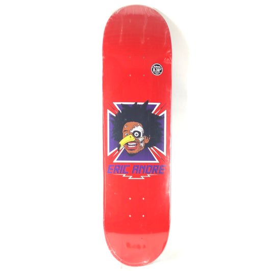 Birdhouse Eric Andre Graphic Red/Purple/Black/White Size 8.38 Skateboard Deck