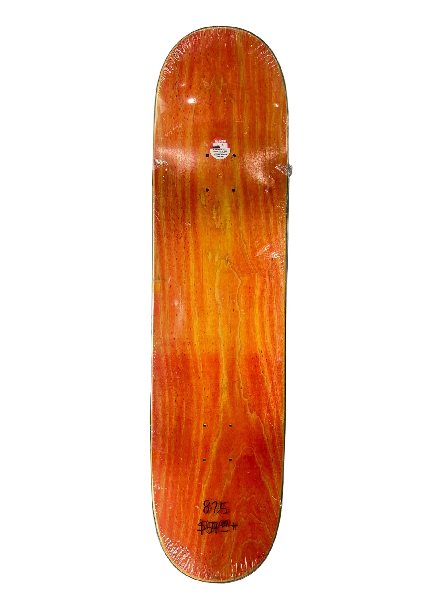 Real Team Slick Bottom REAL Raised & Embossed Woodgrain Logo Blue Tan Size 8.25" Vintage NOS Deck
