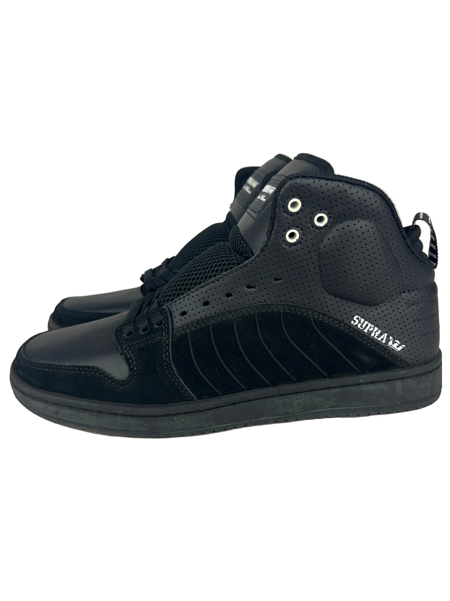 Supra Stevie Williams S1W Black Black (Perf Leather) US Mens Size 9.5 Classic Shoes