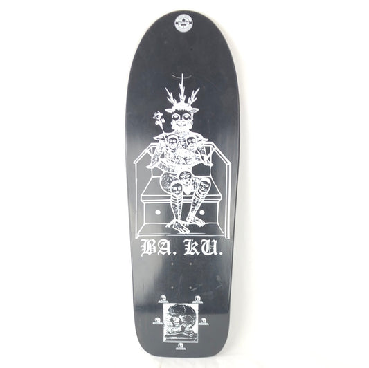 Skull Skates Baku Demon King Black/White 9.8'' Skateboard Deck