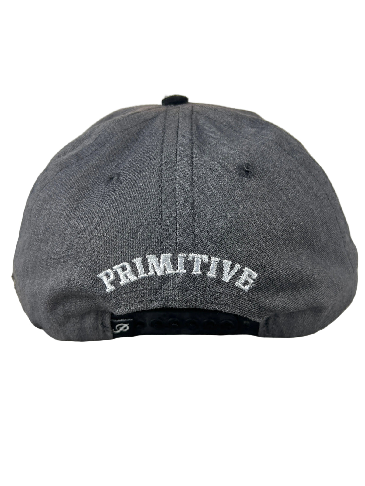 Primitive Valley 818 Grey Black Silver One Size Fits All Vintage Snapback Hat