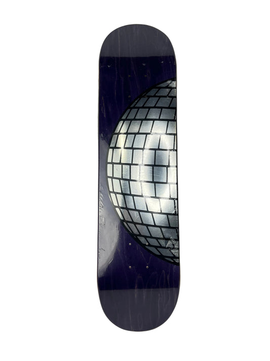 Dance Disco Ball Silver Black Purple Size 7.875" Vintage NOS Deck