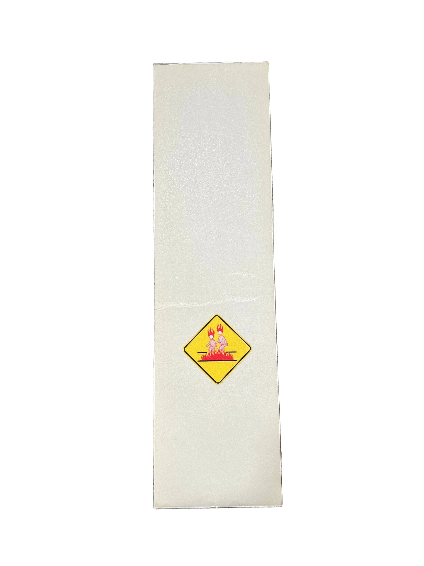 Caution Crossing Clear Yellow Red Custom Vintage Graphic Griptape
