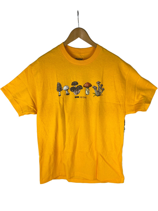 DGK Mushrooms Forage Gold Multi Size L S/s Vintage Shirt 2004