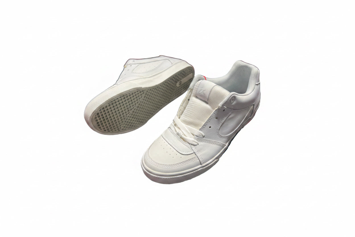 ES Square One White Light Grey Leather US Mens Size 11 Classic Shoes