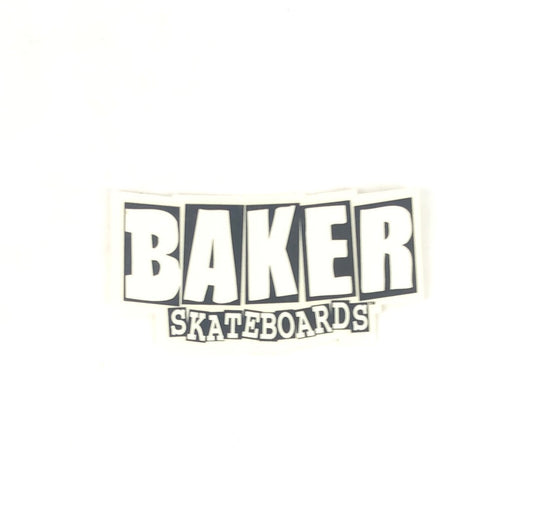Baker Skateboards White Black 4.5" Sticker