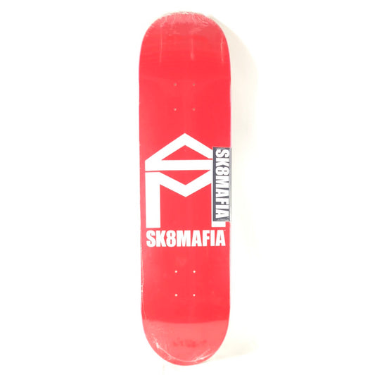 Sk8Mafia Logo Board Red/White Size 8.25 Skateboard Deck