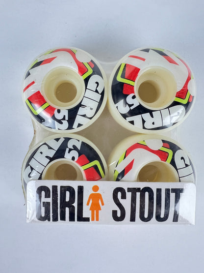 Girl Stout Scramble Pink Green Black White Size 52MM Vintage NOS Wheels