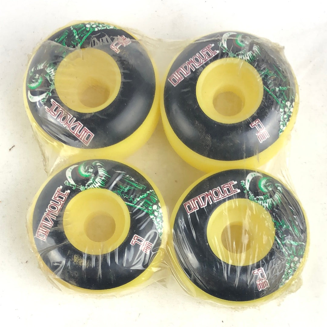 Birdhouse Grim Reaper Graphic Black Green Red 53mm  NOS Skateboard Wheels