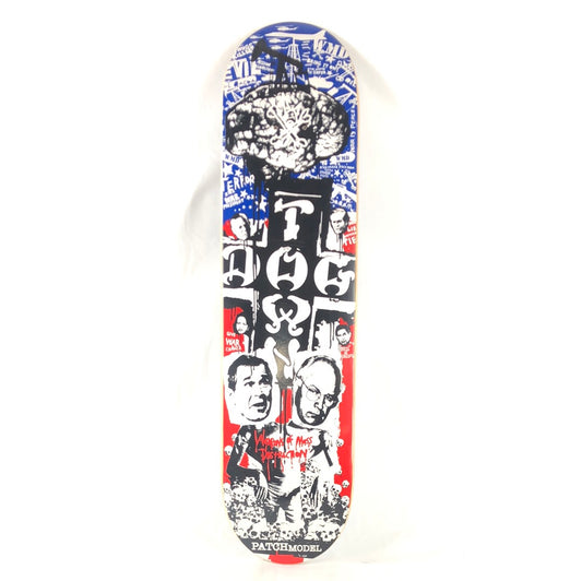 Dogtown Weapons of Mass Distraction Graphic Red White Blue Black Size 7.75" Skateboard Deck