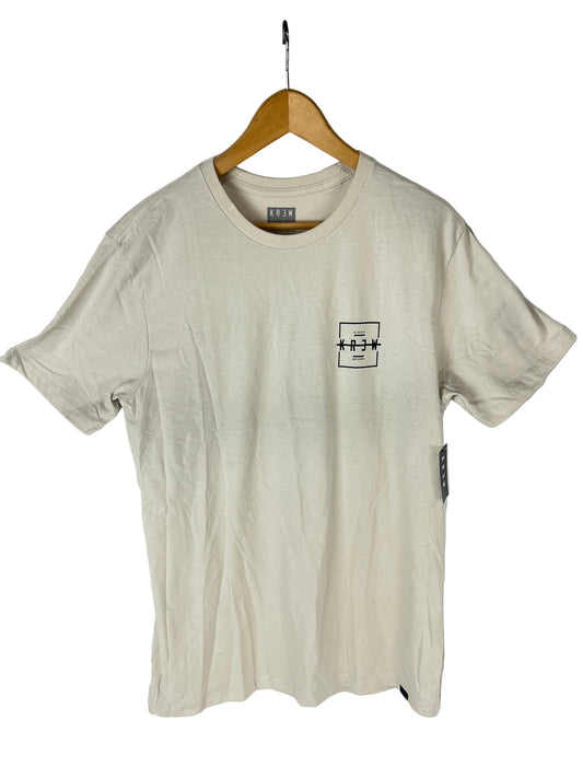 Krew Kr3w Krossblock Off White Front Print Large Back Print Black Size M S/s Vintage Shirt