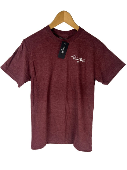 Primitive Primitive Logo White Burgundy Size S S/s Vintage Shirt