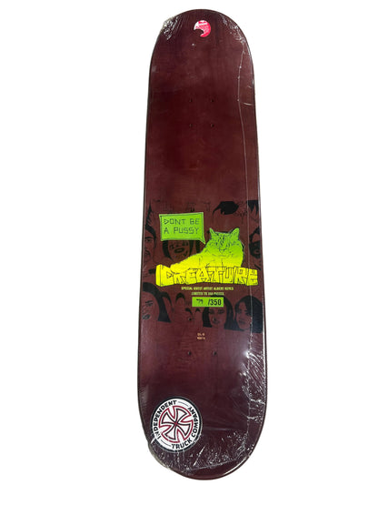 Creature Al Partanen Don't Be A Pussy Green Brown Black Size 8.2" Vintage NOS Deck #79/350 Produced