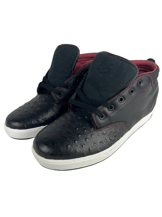 ES Jasper Black White Red Leather US Mens Size 11.5" Vintage Classic Shoes