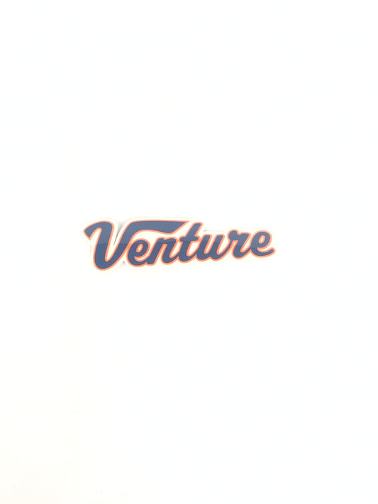 Venture Truck Company Logo Clear Orange Blue 7" x 2" Sticker