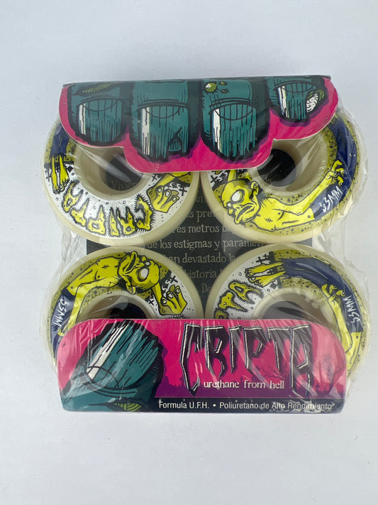Cripta U.F.H. Urethane From Hell Formula Zombie Green Black White Size 53MM Vintage NOS Wheels