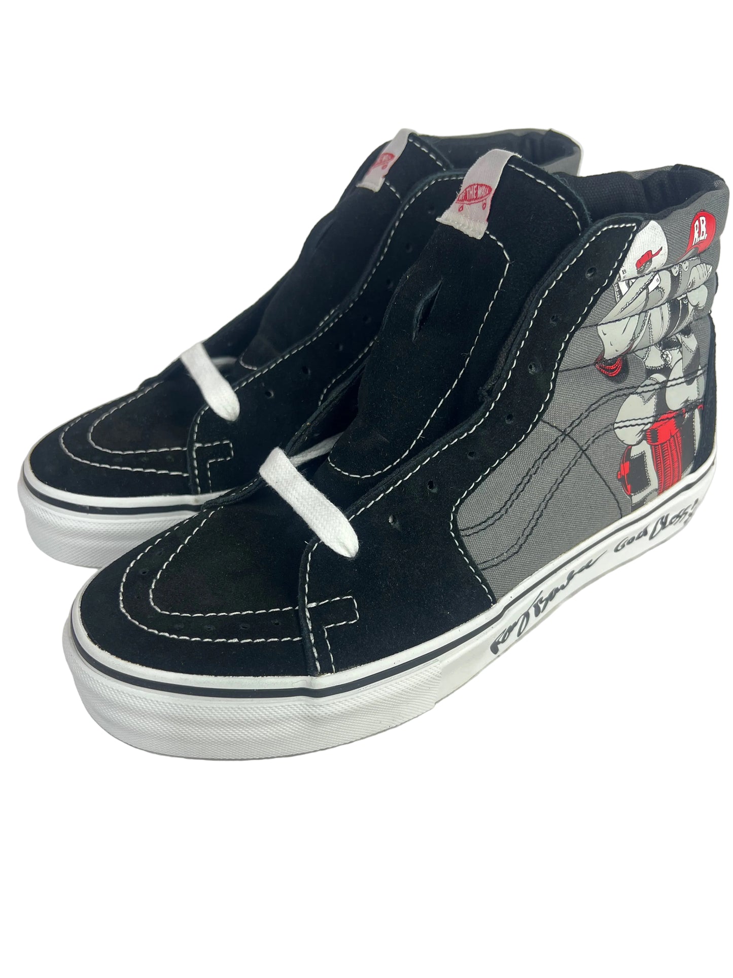 Vans Steve Caballero X Ray Barbee Autographed Cab 1 RB Rag Doll Black Charcoal US Mens Size 7.5 Vintage NOS Shoes 2004