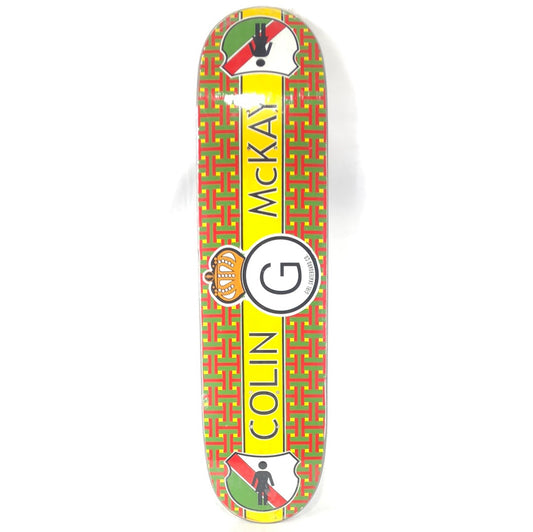 Girl Colin McKay Family Crest Red/Green/Yellow 7.75" Skateboard Deck 2001