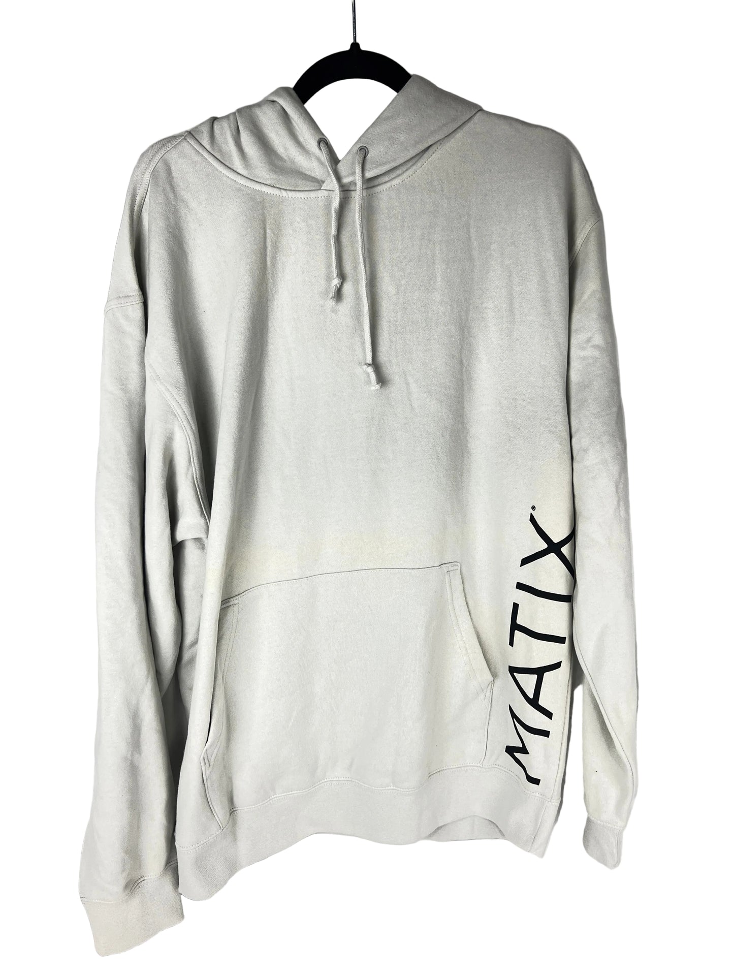 Matix Monoset Creme Black Size L Vintage Hooded Sweatshirt