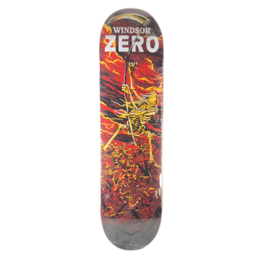 Zero Windsor James Giant Skellington Warrior Red/Black/Yellow/White Size 8.4375 Skateboard Deck 2016