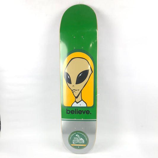 Alien Workshop Omar Salazar 20 Year Deck Green/Yellow/Silver 8" Skateboard Deck